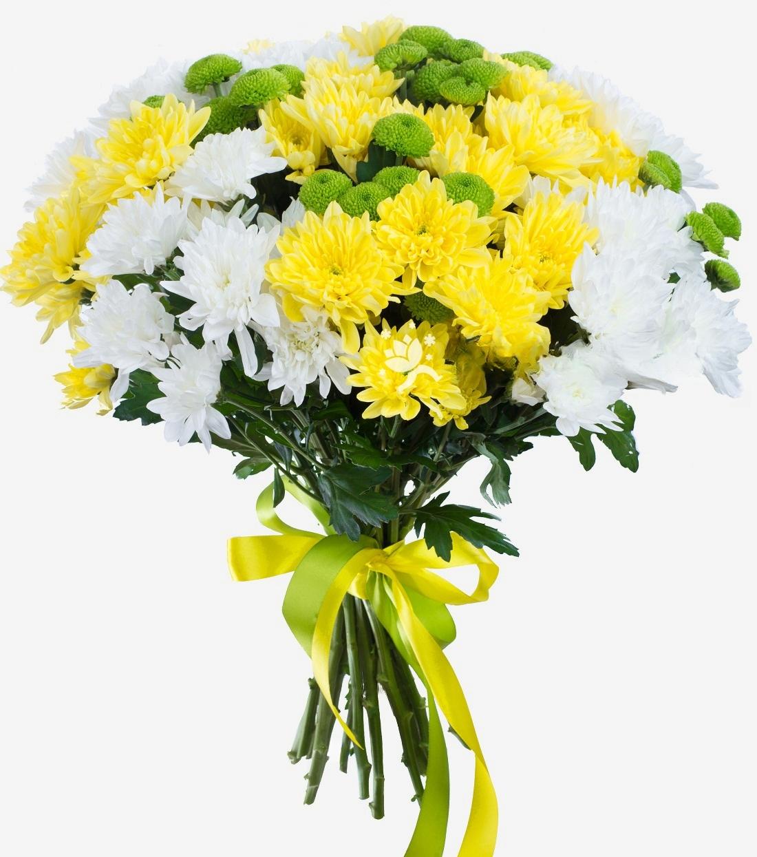 Bouquet de chrysanthèmes mélangés